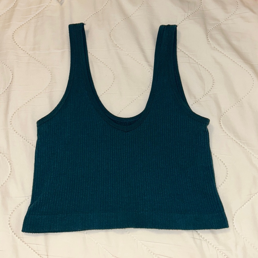 OUT FROM UNDER RIPPED BRA TOP